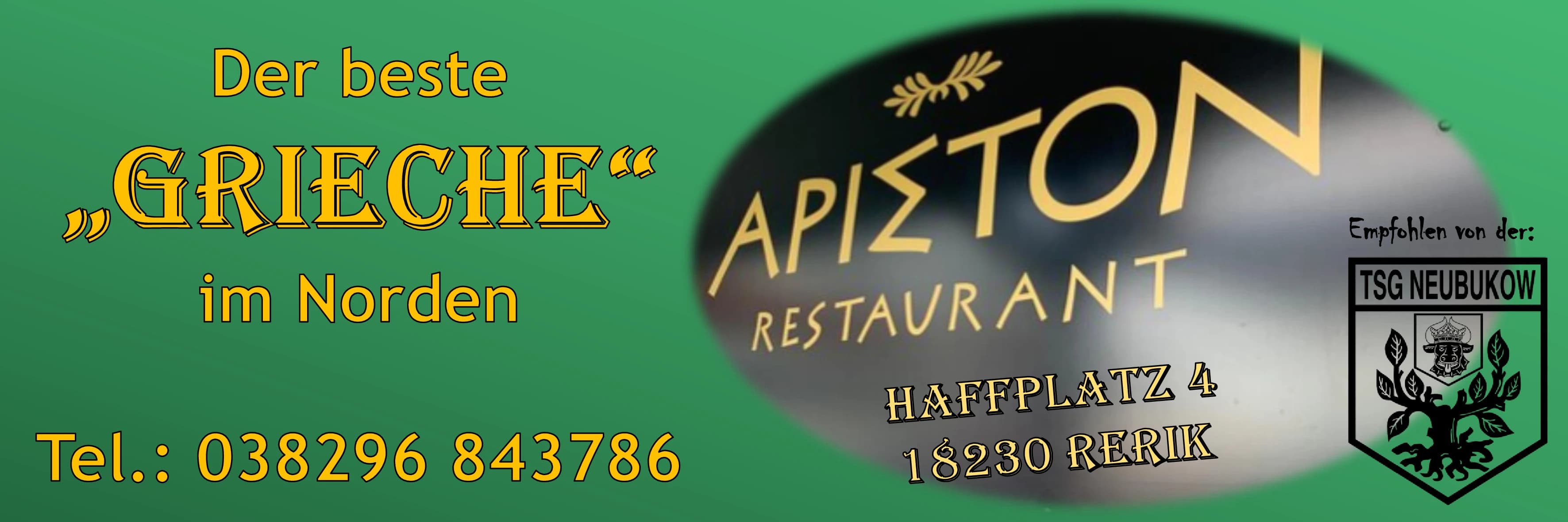 Restaurant Ariston Sponsor